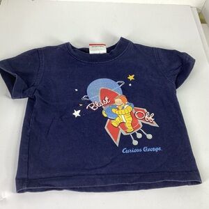 Navy 'Blast Off' Graphic Tee for Kids Curious George